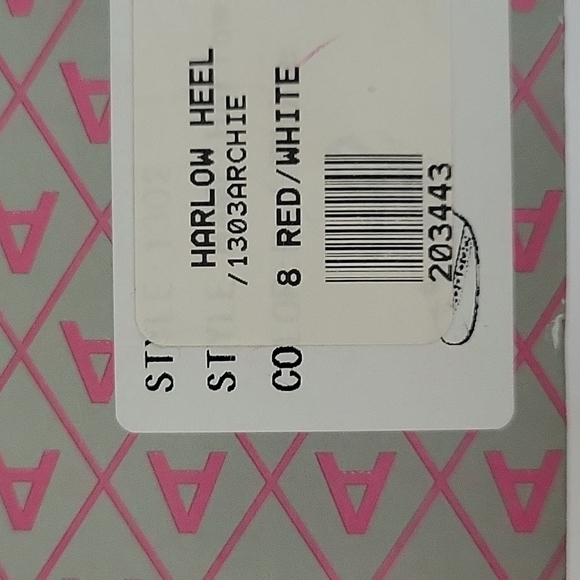 ARCHIE'S 1950 Style Red and white Vintage Heels - Picture 4 of 17